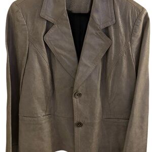 Women's I.E. Metallic Finish Leather Jacket